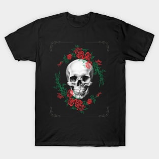 rose skull T-Shirt